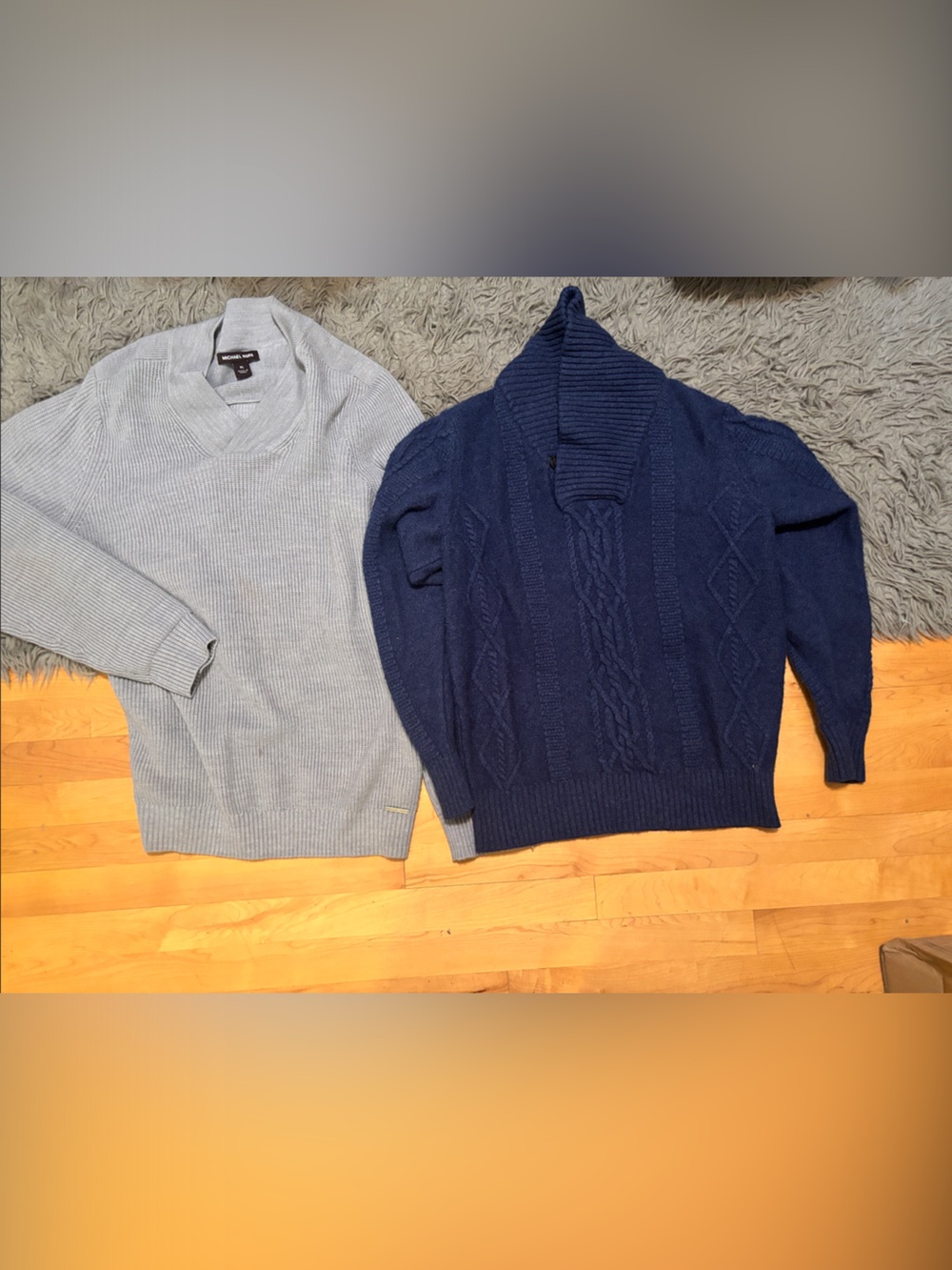Michael Kors Grey xl & Black Saks cashmere XL sweaters